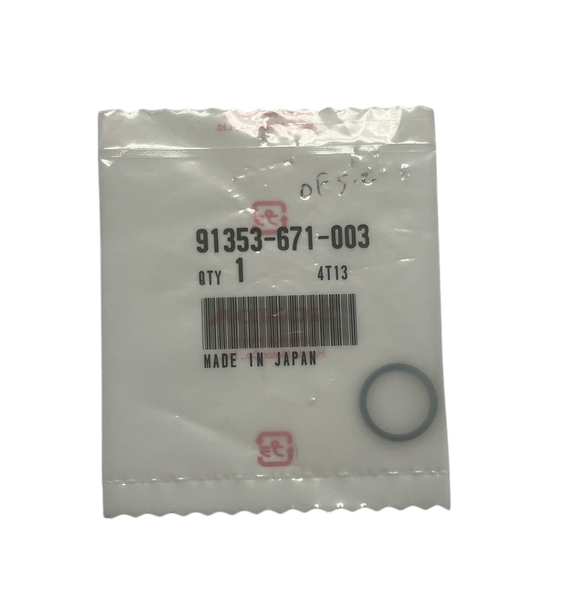 Honda Engine O-Ring, OEM Replacement Part (13.5X1.5) - 91353-671-003