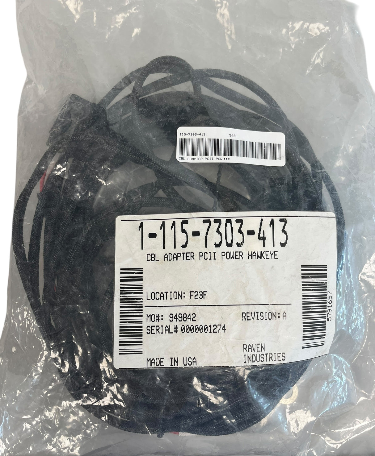 Raven Hawkeye PCII Power Cable Adapter Hawkeye - 115-7303-413