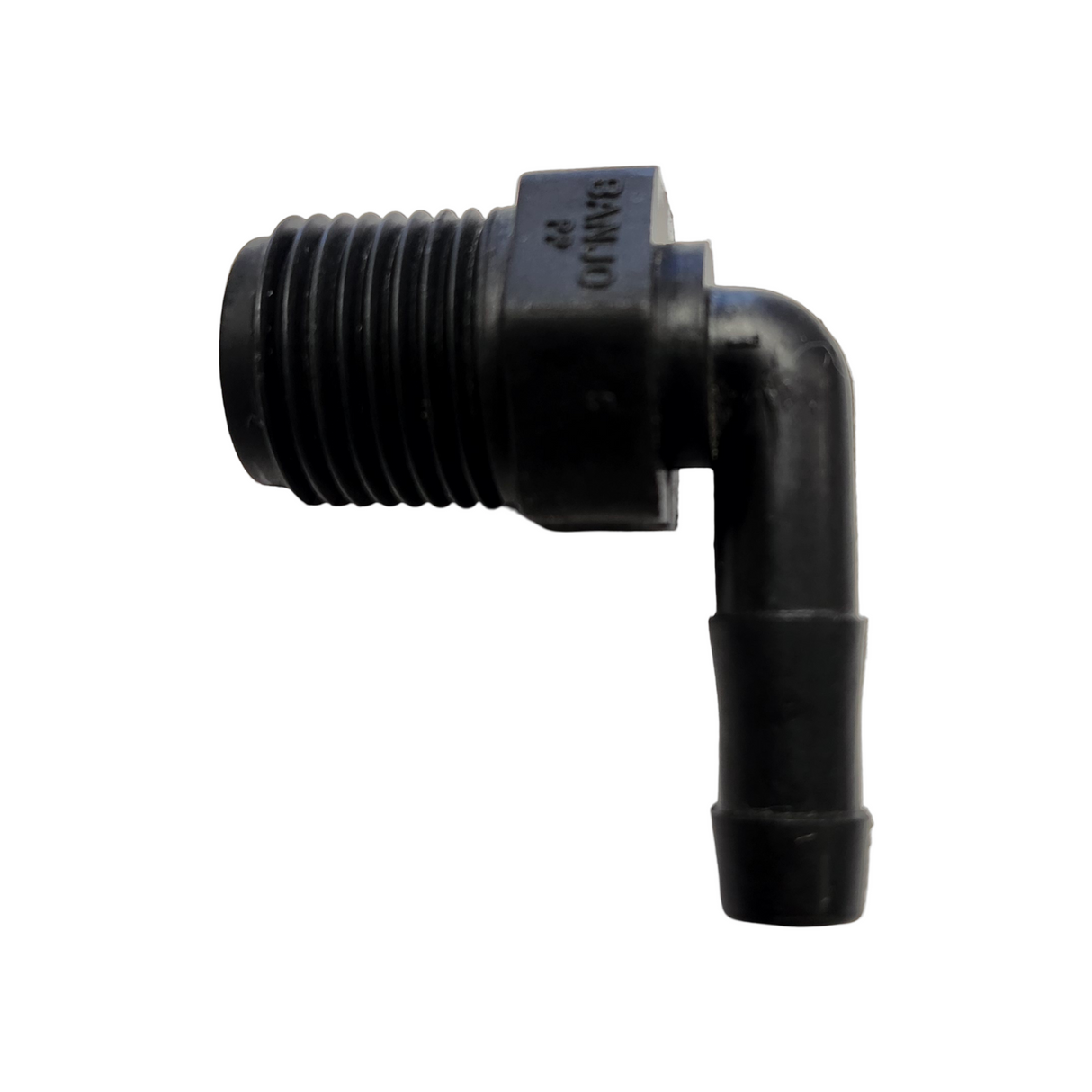 Banjo 90 Degree Hose Barb Fitting 1/2" MNPT X 3/8" Barb - HB050/038-90