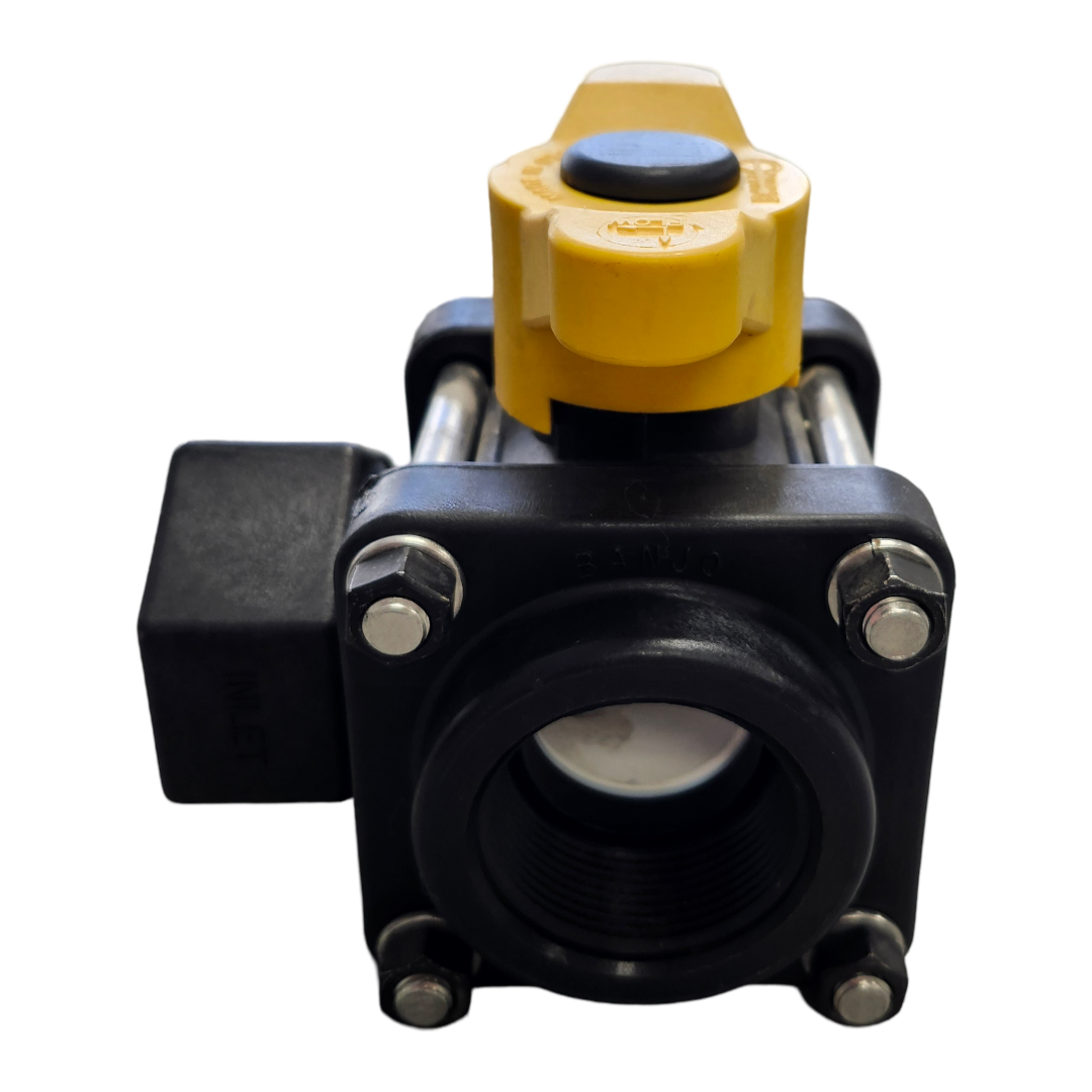 Banjo 3 Way Side Load Valve 1-1/2" FNPT x 1-1/2" FNPT x 1-1/2" FNPT - V150SL