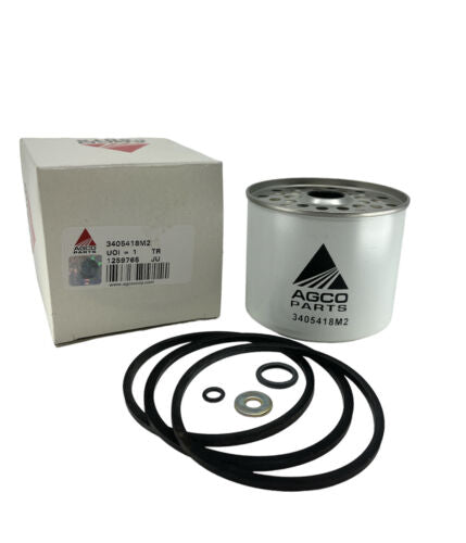 Agco Fuel Filter with O-Rings and Washer for Massey MF 200 Series - 3405418M2