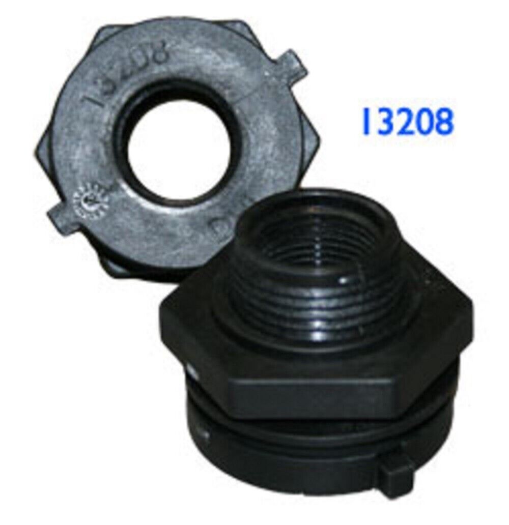 Ace Roto-Mold 3/4 Inch FPT Polypropylene Bulkhead Fitting - 13208