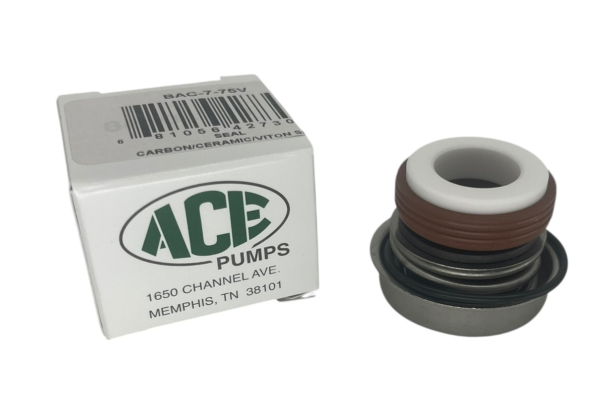 Ace Pumps Carbon Ceramic Viton Replacement Seal For GE-75, 5/8" - BAC-7-75V