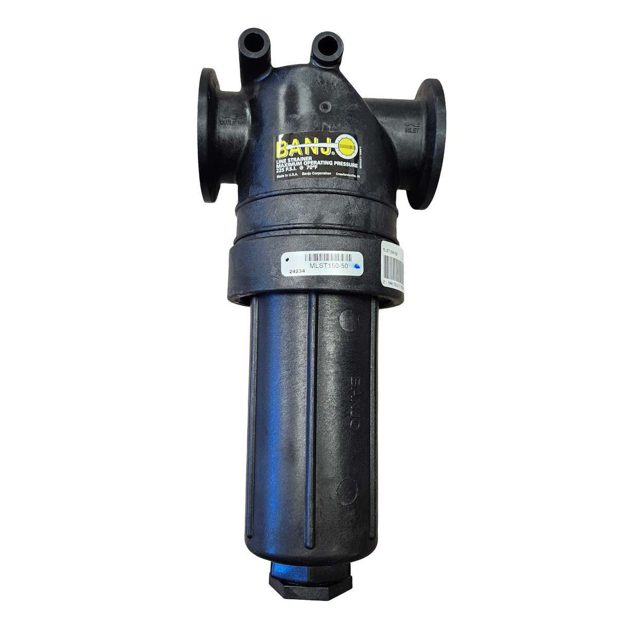 Banjo 2 inch Manifold T Strainer With 50 Mesh Screen - MLST150-50