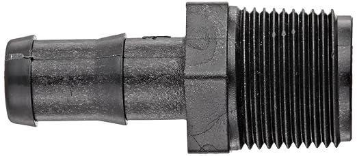 Banjo Poly Hose Pipe Fitting Adapter 1" Male Thread X 3/4" Hose Barb - HB100-075