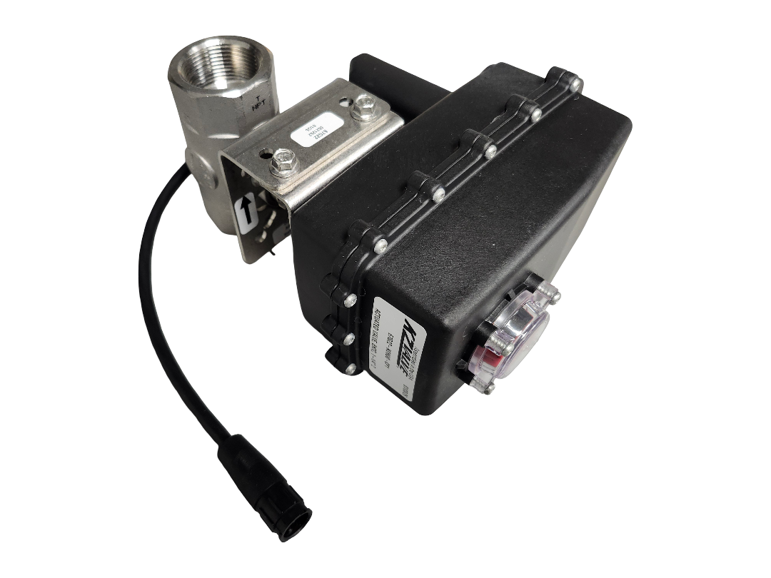 KZ Valve Stainless Electric Ball Valve for Ammonia 1-1/4" NPT - KZ-67G22-K0HU0-CF1