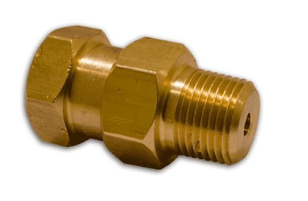 J.E. Adams High Pressure Brass Swivel 3/8" MPT X 1/4" FPT, Max 3000 PSI - 7070