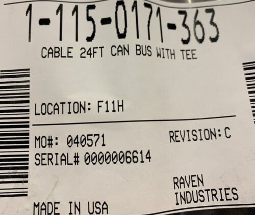 Raven 24 foot CANBUS Cable with Tee Connector - 115-0171-363