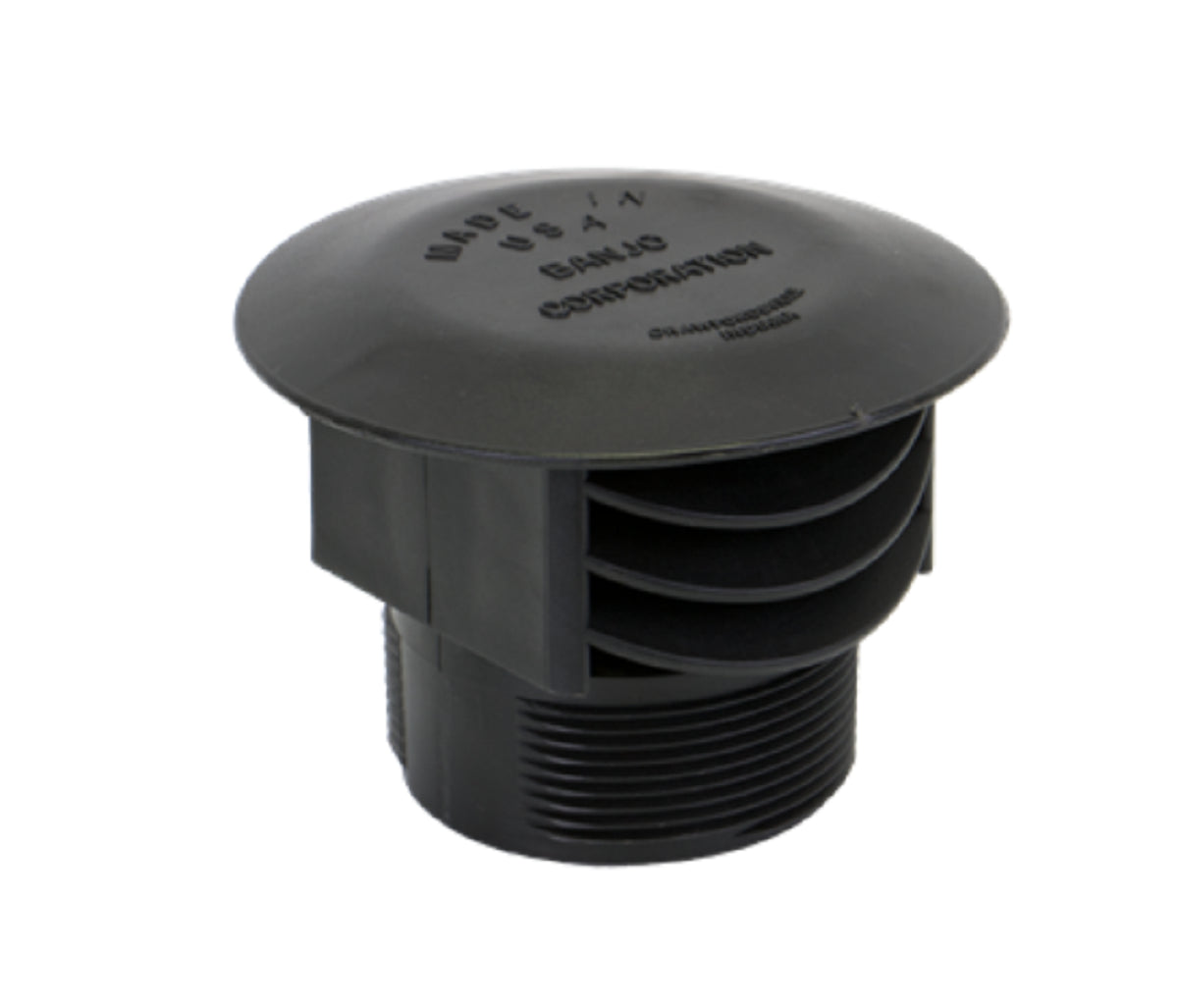 Banjo Poly Anti Vortex Vent Cap Without Screen 3 "MNPT - VC300