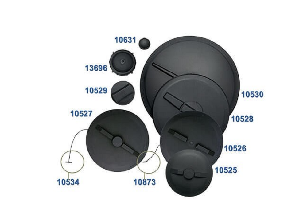 Ace Roto-Mold 5 Inch Threaded Lid with Vent - 13696