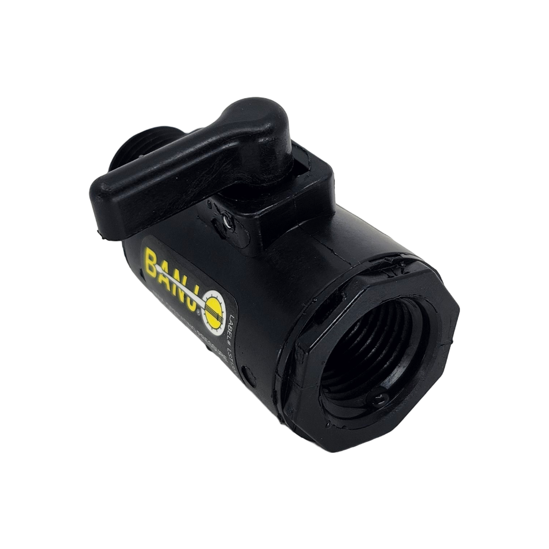 Banjo Poly Micro Ball Valve 1/2" FNPT to 1/2" MNPT - LV050MTV