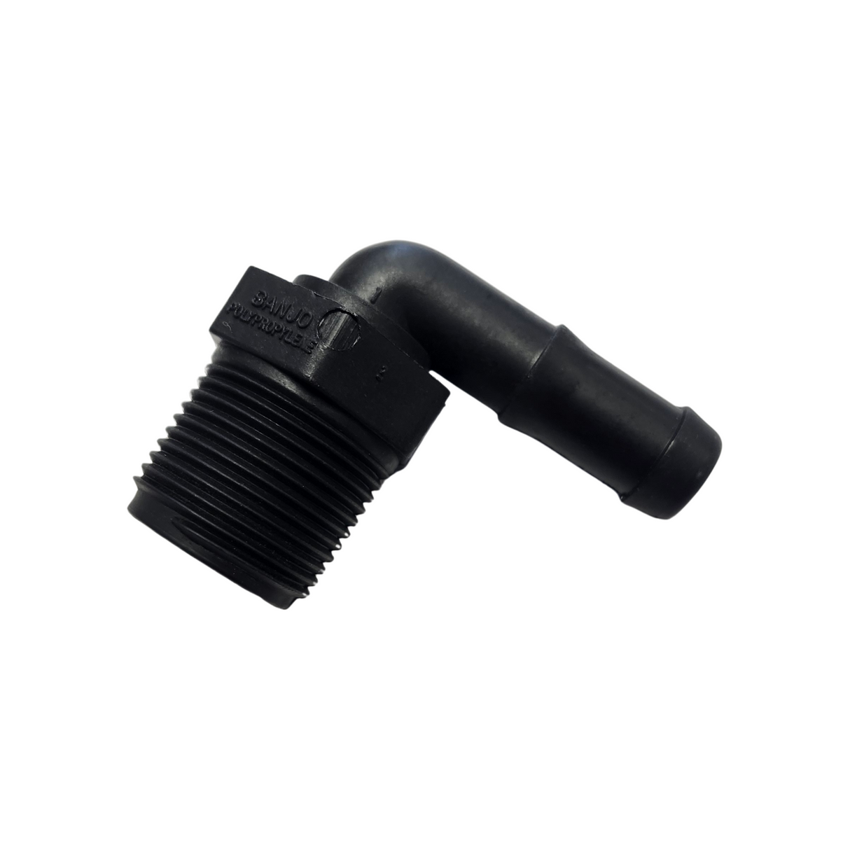 Banjo 90 Degree Hose Barb Fitting 3/4" MNPT X 1/2" Barb - HB075/050-90