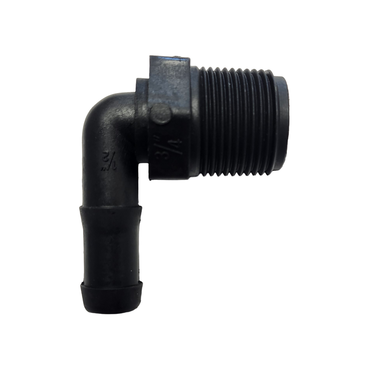 Banjo 90 Degree Hose Barb Fitting 3/4" MNPT X 1/2" Barb - HB075/050-90