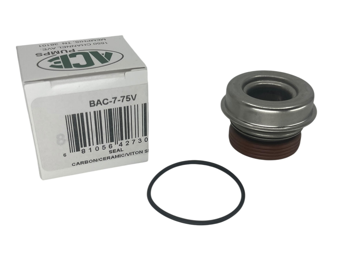 Ace Pumps Carbon Ceramic Viton Replacement Seal For GE-75, 5/8" - BAC-7-75V
