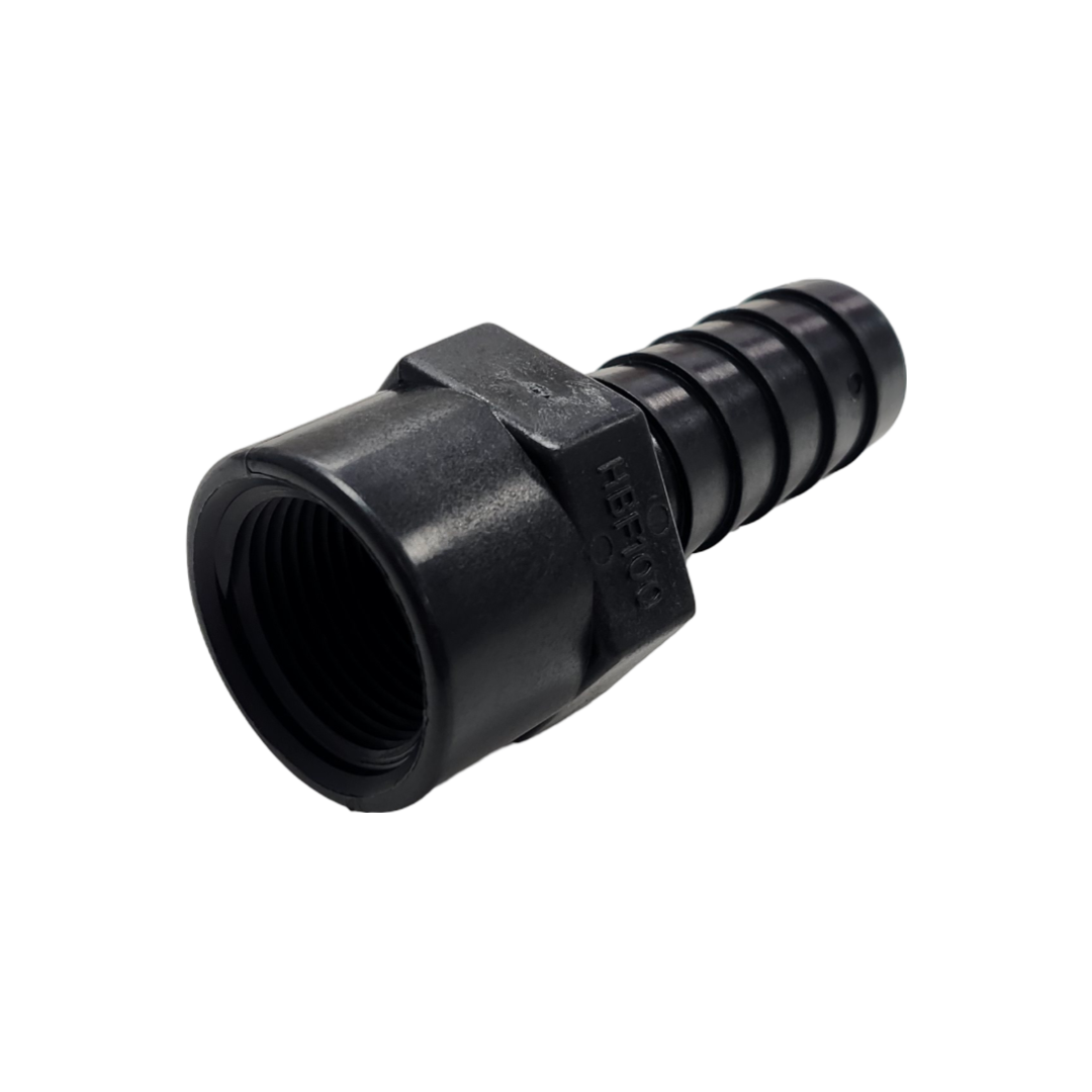 Banjo Poly Hose Pipe Fitting Adapter 1" Female Thread X 1" Hose Shank - HBF100
