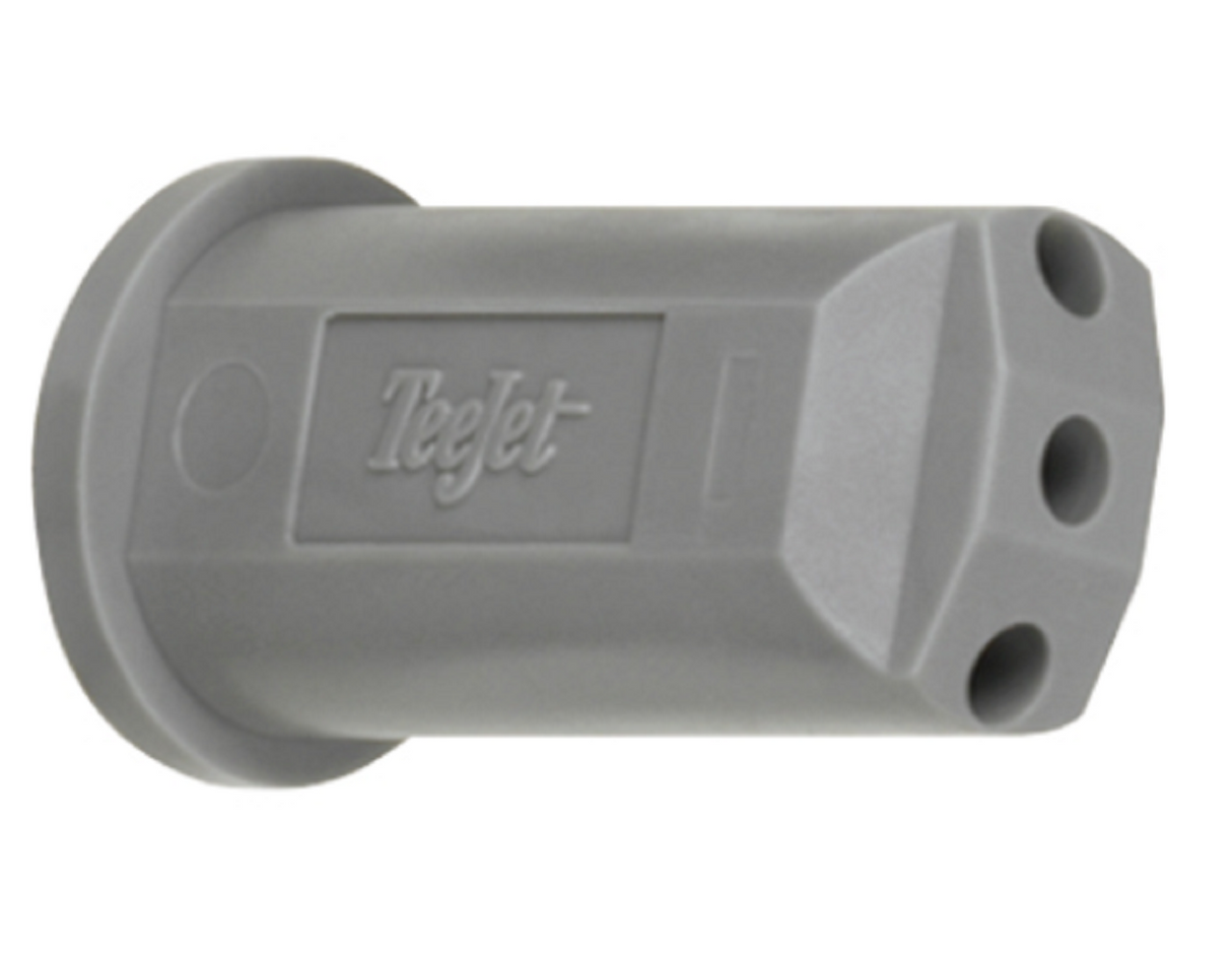 TeeJet StreamJet Solid Stream Fertilizer Spray Nozzles, 3 Hole, Gray - SJ3-06-VP