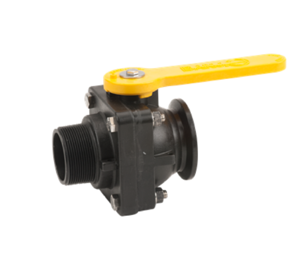 Banjo 2 Inch Full Port Manifold Flange Valve X 2" Male NPT - MVSMT220FP