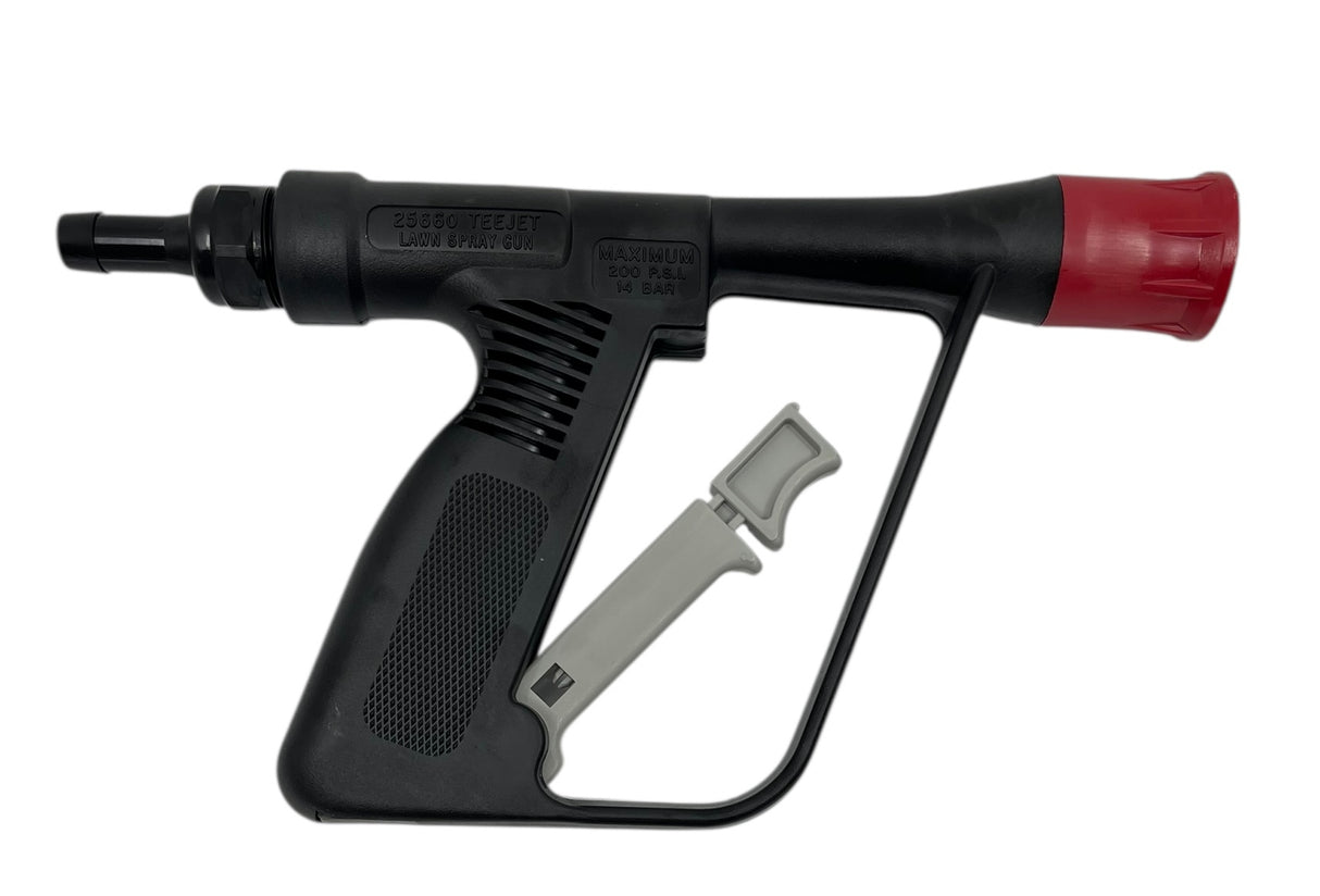 TeeJet Lawn Spray Gun With Red 4 GPM Nozzle And 1/2" Hose Barb Swivel Inlet Adapter - 25660-1-4.0