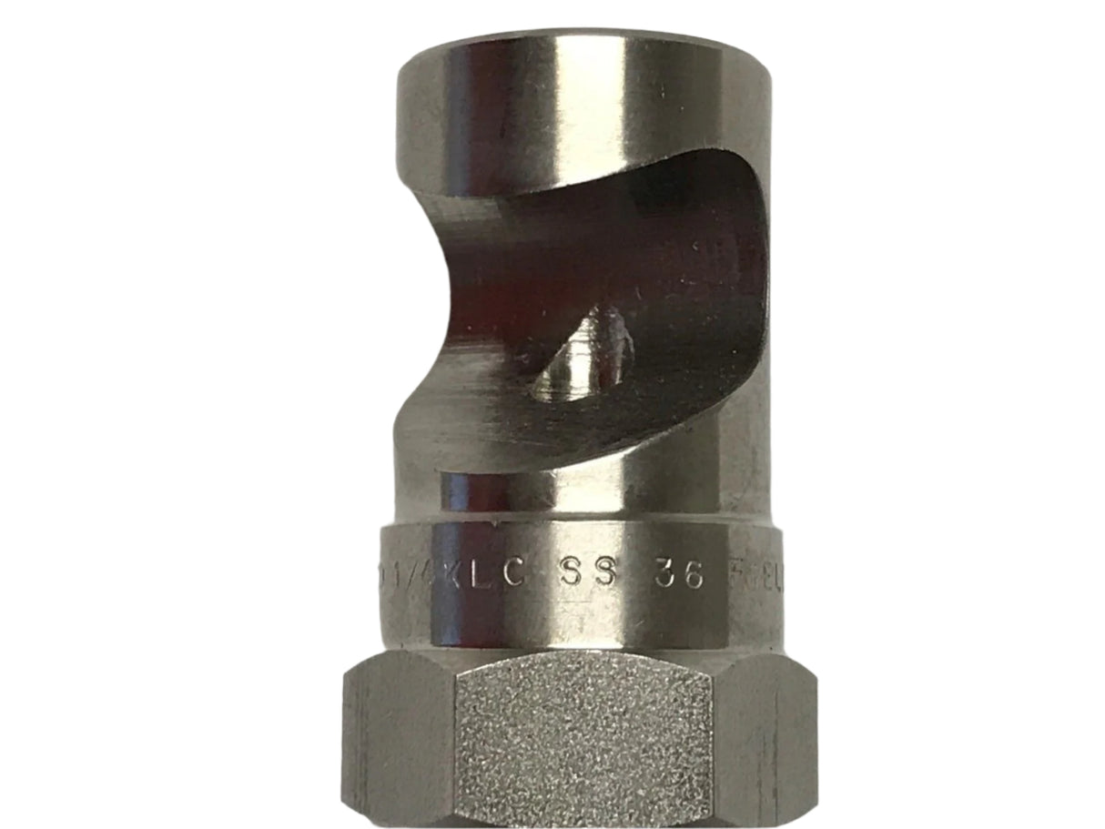 TeeJet Stainless Steel Boomless Flat Spray Projection Nozzle - 1/4KLC-SS36
