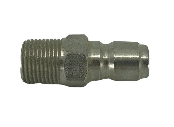 J.E. Adams Stainless Steel Male Quick Disconnect Plug 3/8" - 7188
