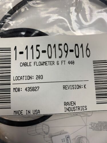 Raven 6 Foot Flowmeter Extension Cable - 115-0159-016