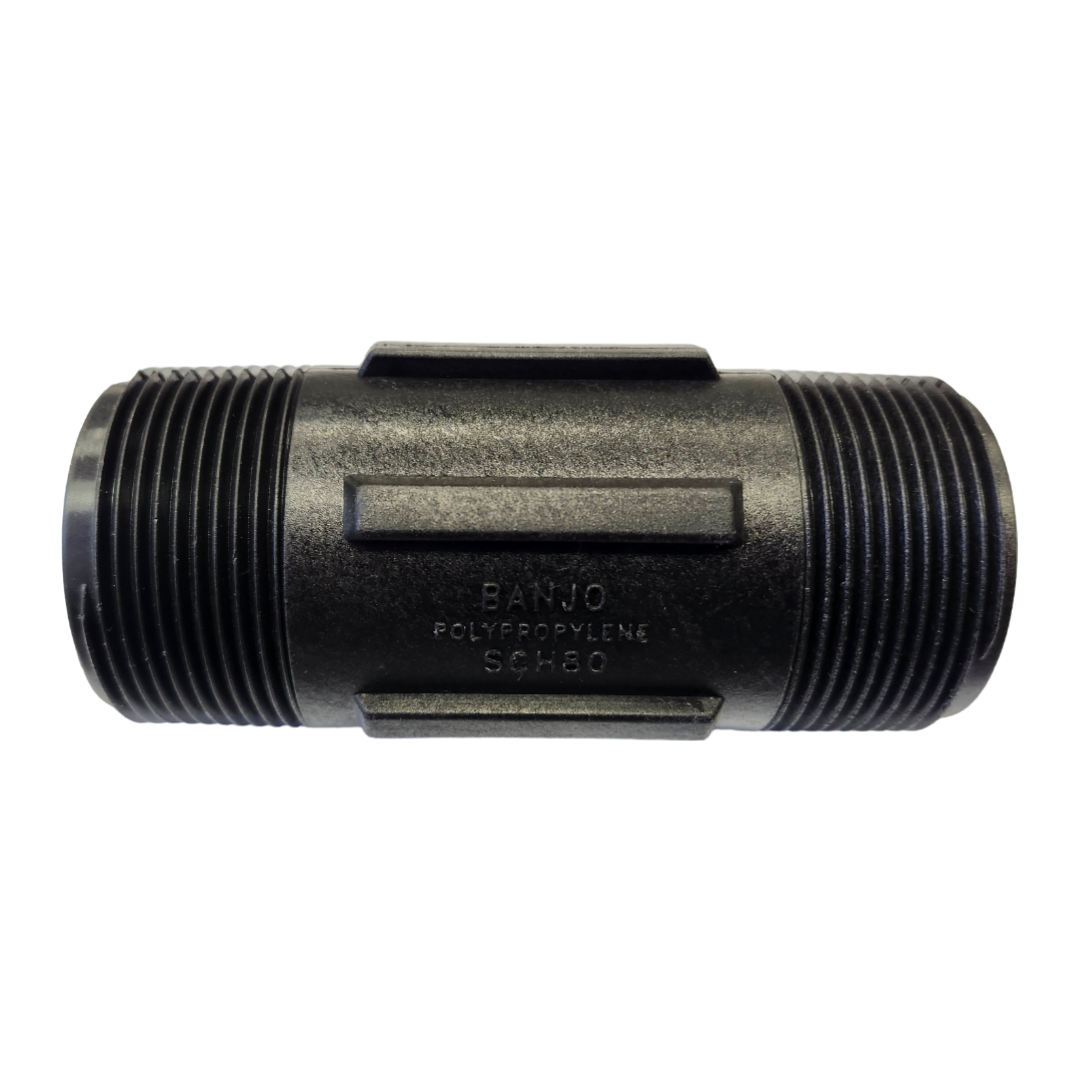 Banjo 4 Inch Poly Nipple Pipe Fitting 1-1/2" - NIP150-4