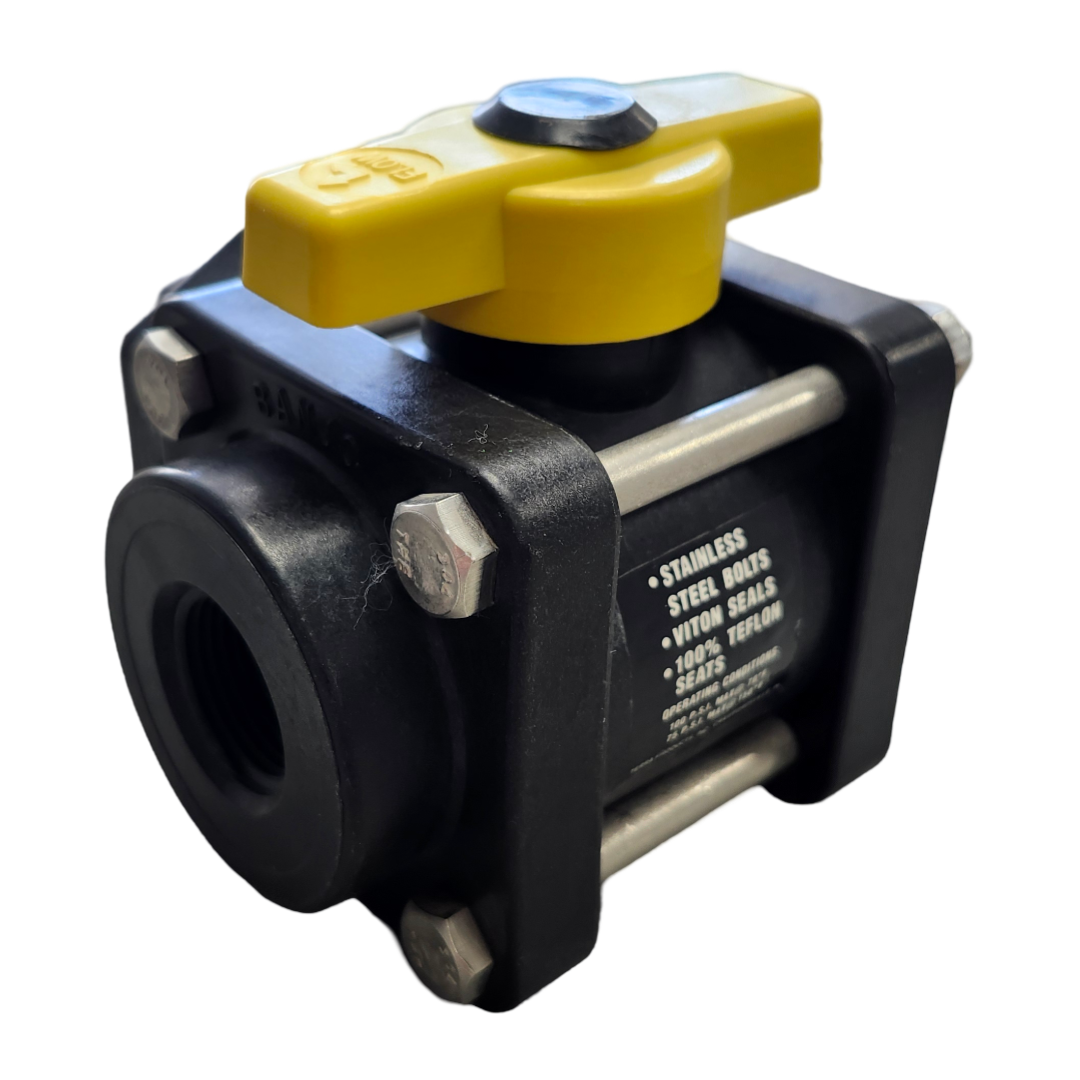 Banjo 3 Way Side Load Valve 3/4" FNPT x 3/4" FNPT x 3/4" FNPT - V075SL