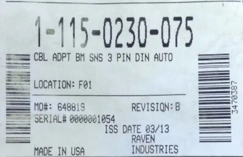 Raven Cable Boom Sense Adapter - 115-0230-075