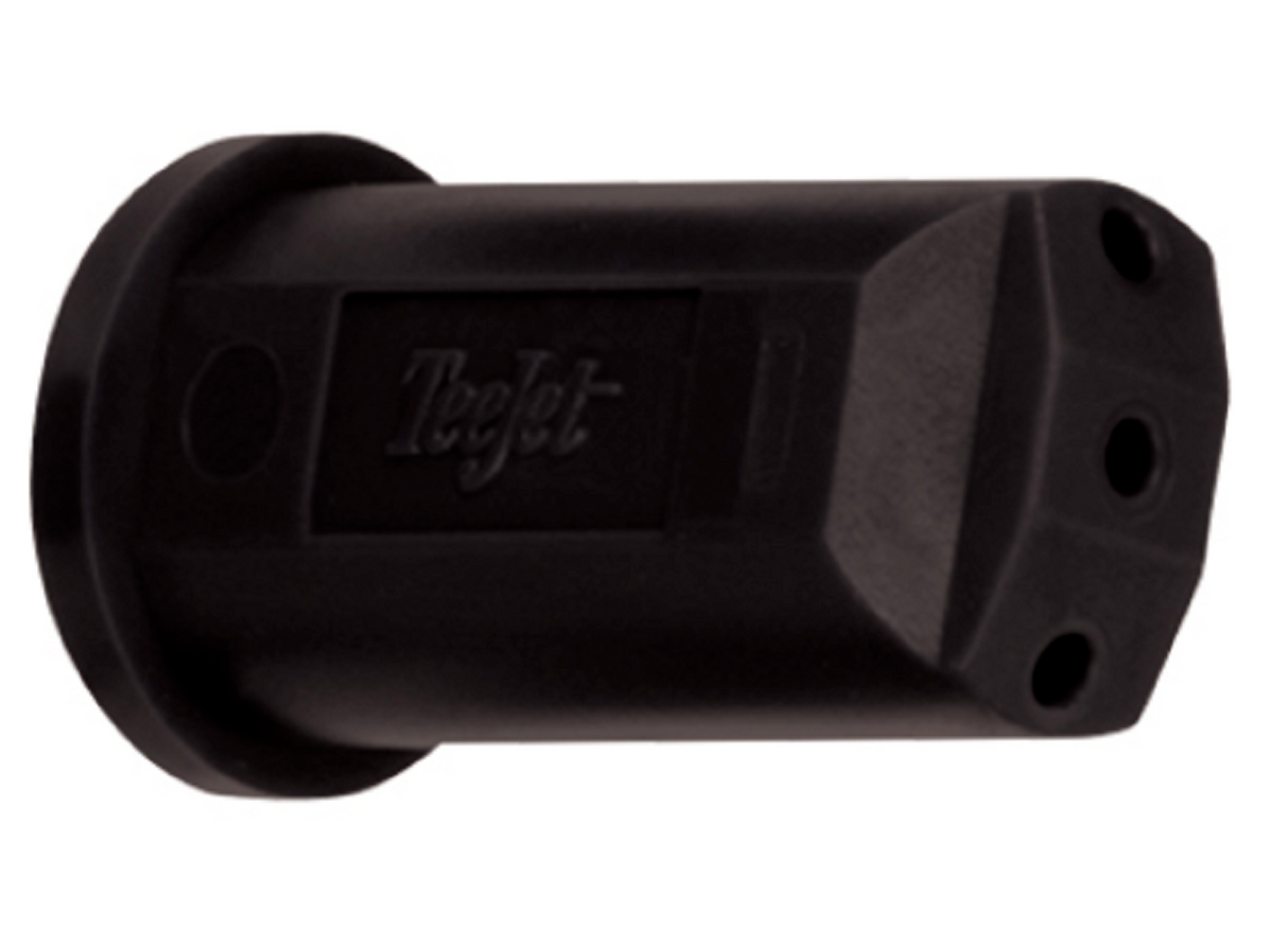 TeeJet StreamJet Solid Stream Fertilizer Spray Nozzles, 3 Hole, Black - SJ3-20-VP