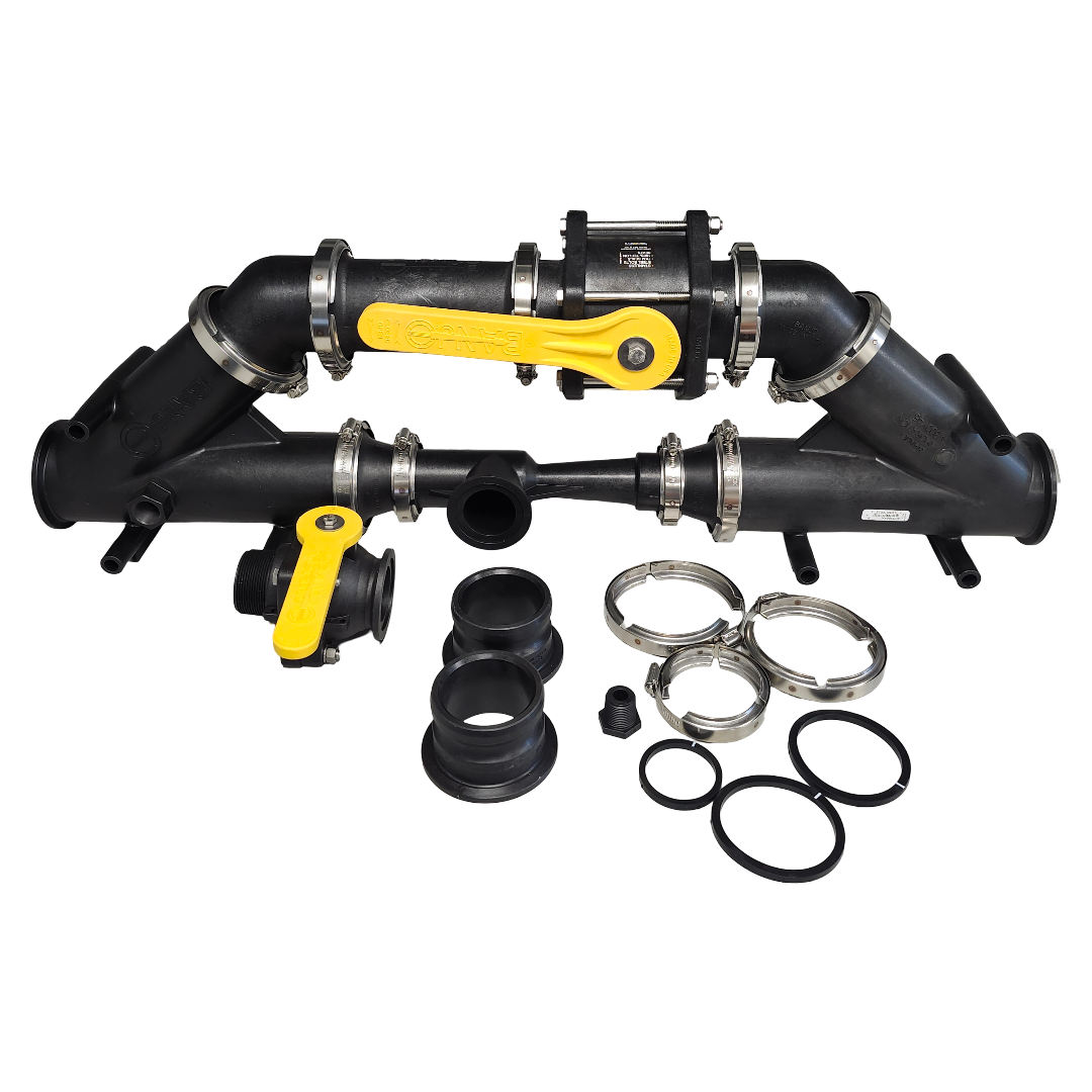 Banjo 3 Inch Full Port Inductor System w/ Camlock Couplings - MIS300AA