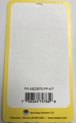 Teejet TriggerJet Repair Kit for Model 22670 - PK-AB22670-PP-KIT