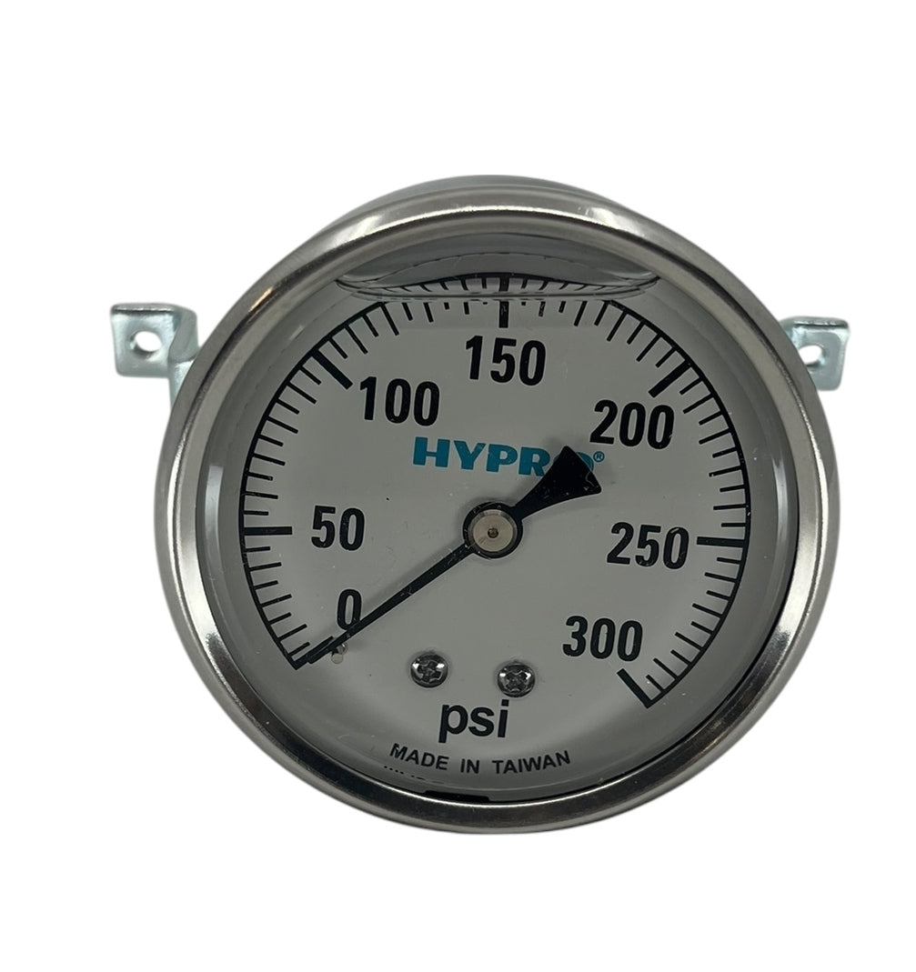Hypro Glycerin Filled Pressure Gauge 2 1/2" Face 1/4" CBM Stem, 0-300 PSI - WGG300C