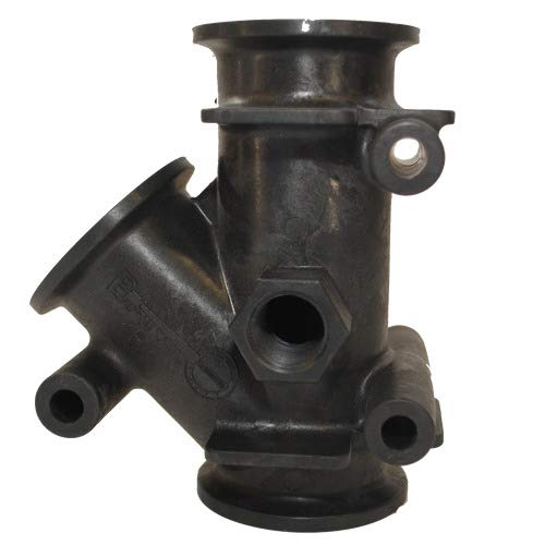 Banjo Y Flange Coupling 2" Full Port 45 Degree w/ .75" gauge port - M220YG45