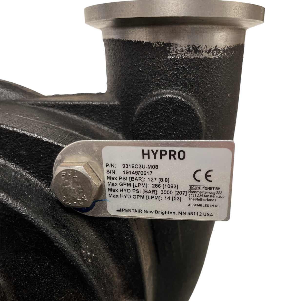 Hypro ForceField Cast Iron Hydraulic Driven Centrifugal Pump - 9316C3U-M08
