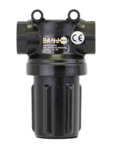 Banjo Mini T Strainer with 50 Mesh Screen and Black Bowl 3/4" X 3/4" - LSTM075-50