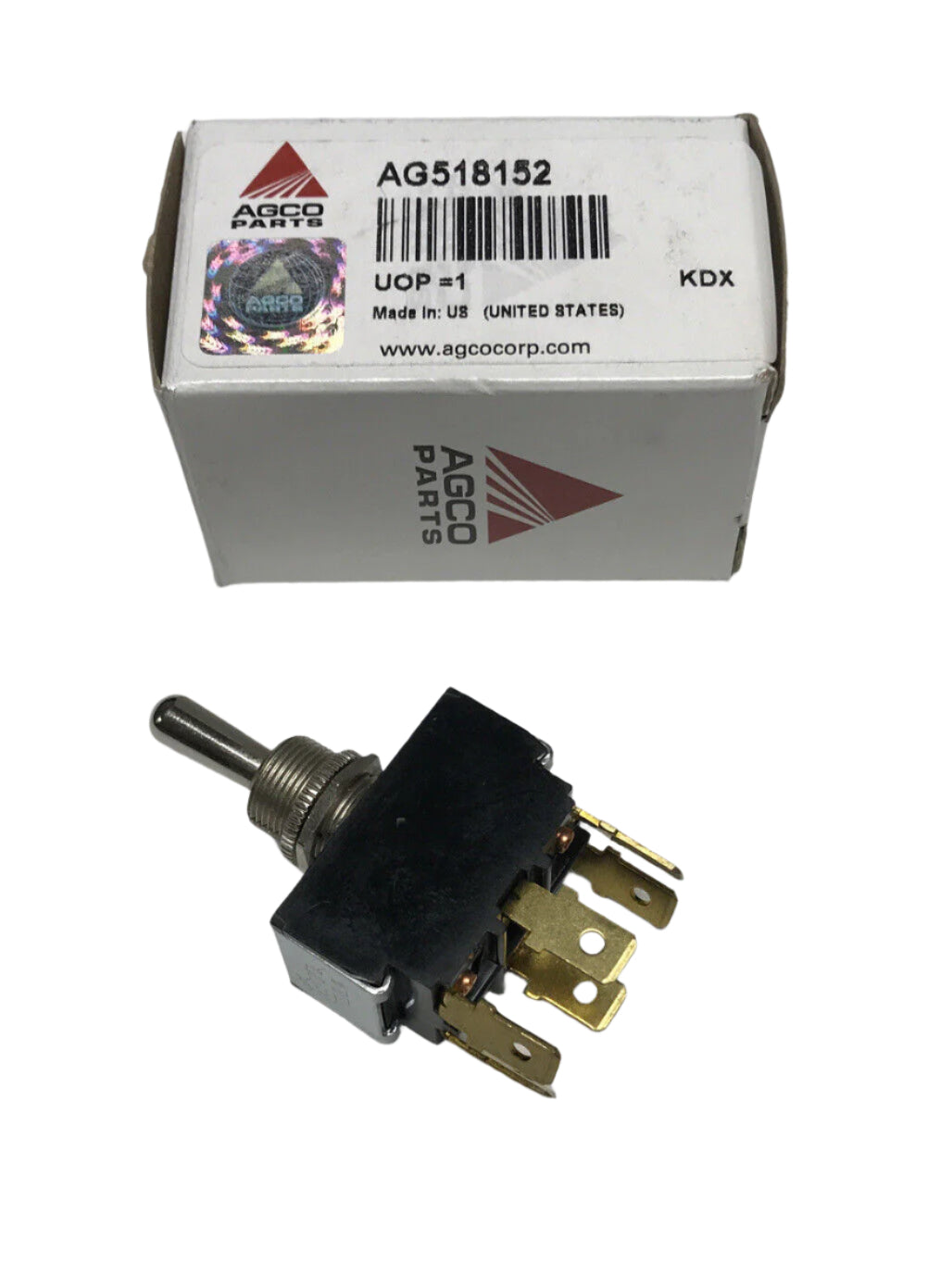 Agco Momentary DPDT Toggle Switch for 220/230 Spra-Coupe 6655044 - AG518152