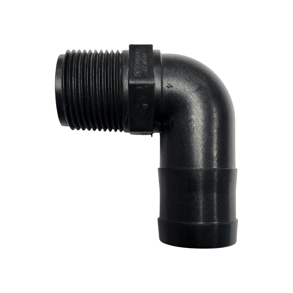 Banjo 90 Degree Hose Barb Fitting 1" MNPT X 1-1/4" Barb - HB100/125-90