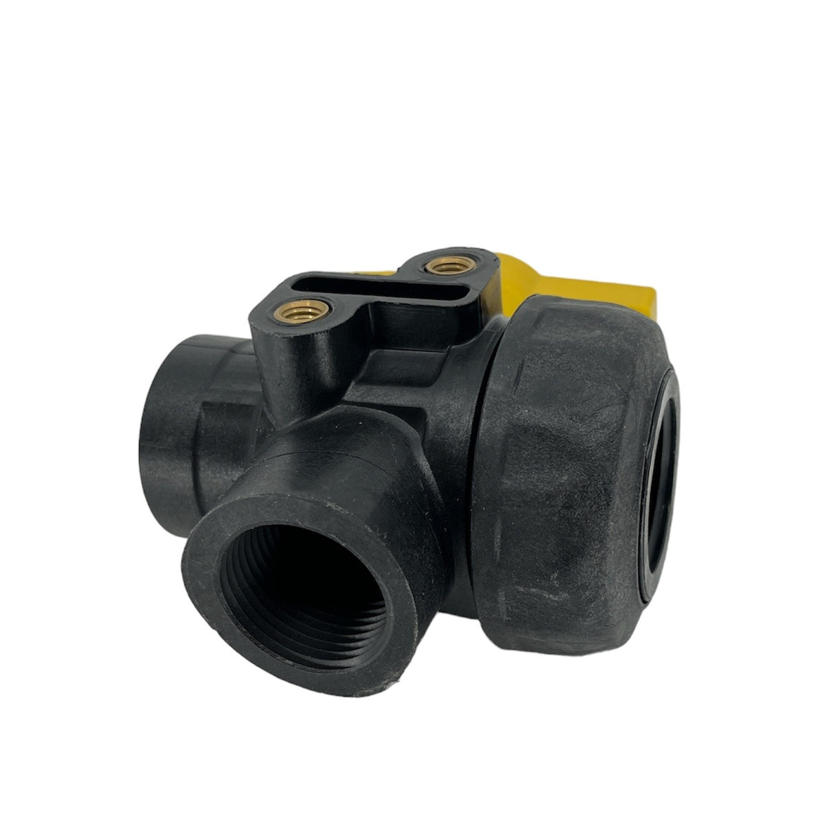 Hypro 1 Inch NPT 3 Way Polypropylene Union Ball Valve - 9951-3100N