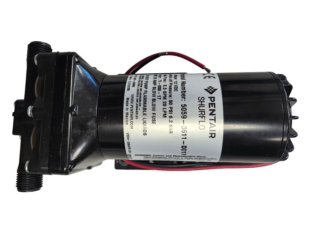 Shurflo High Flow Demand Pump 5.3 GPM 12VDC 1/2 Inch Male NPSM - 5059-3611-D011