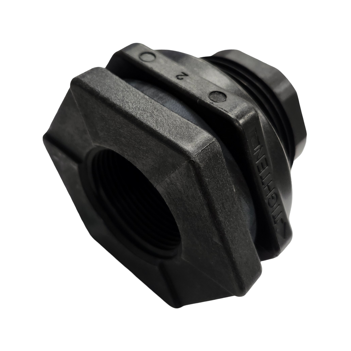 Banjo Poly Bulkhead Tank Fitting with EPDM Gasket 1-1/4" - TF125