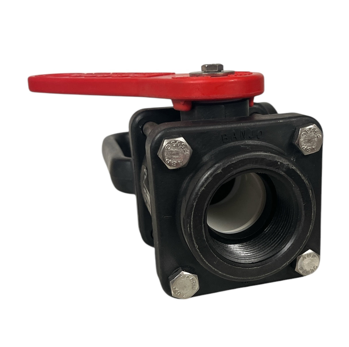 Banjo Poly Full Port Ball Nozzle Valve With 90° Elbow 1-1/2" FPT - VA150