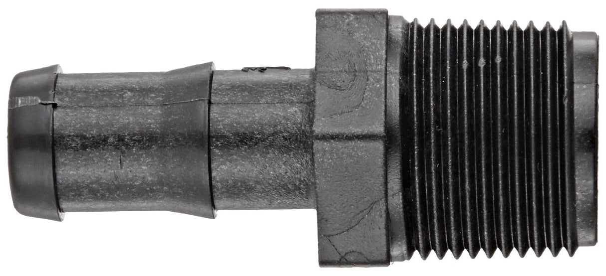 Banjo Poly Hose Fitting Adapter 3/4" Male Thread X 1/2" Hose Barb - HB075-050