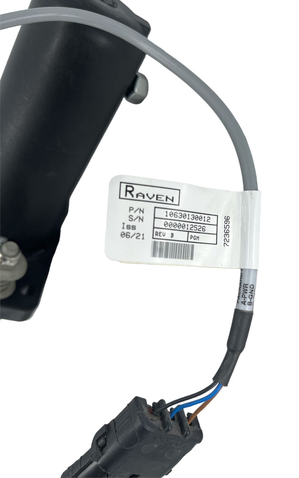 Raven AutoBoom Ultrasonic Sensor Assembly Right Hand 24/3 - 063-0130-012