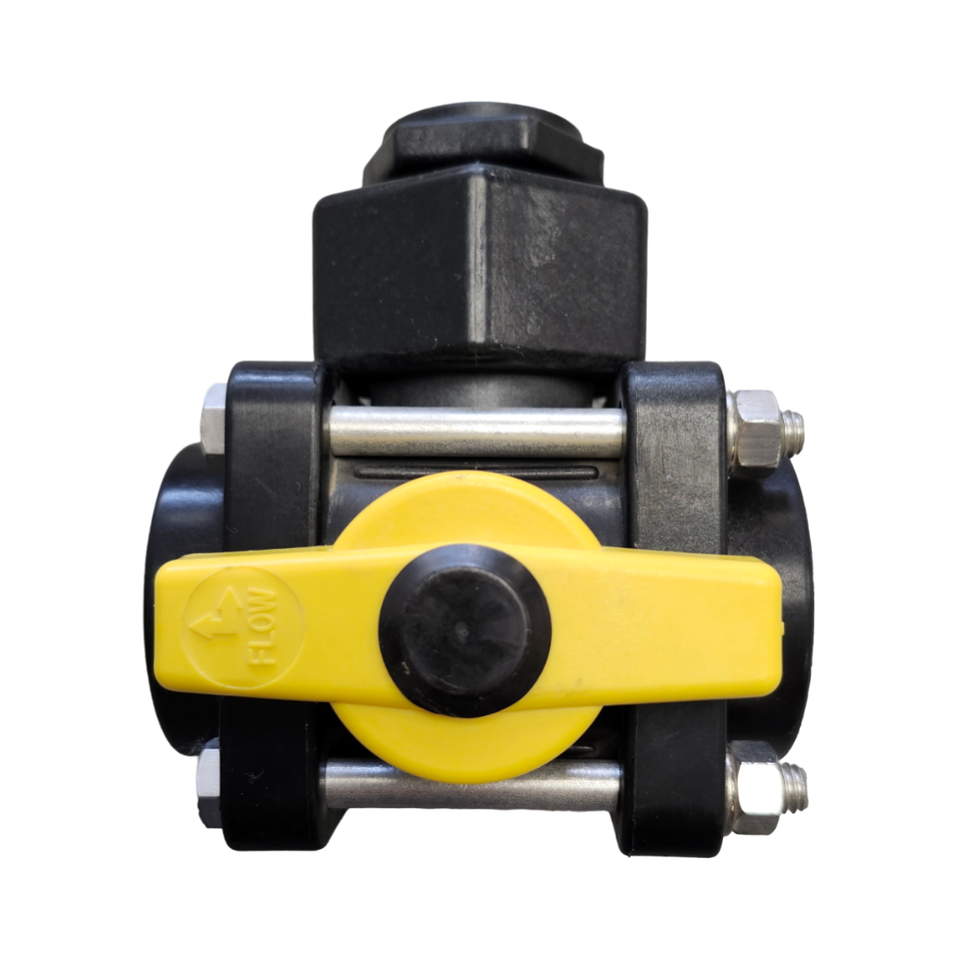 Banjo 3 Way Side Load Valve 3/4" FNPT x 3/4" FNPT x 3/4" FNPT - V075SL