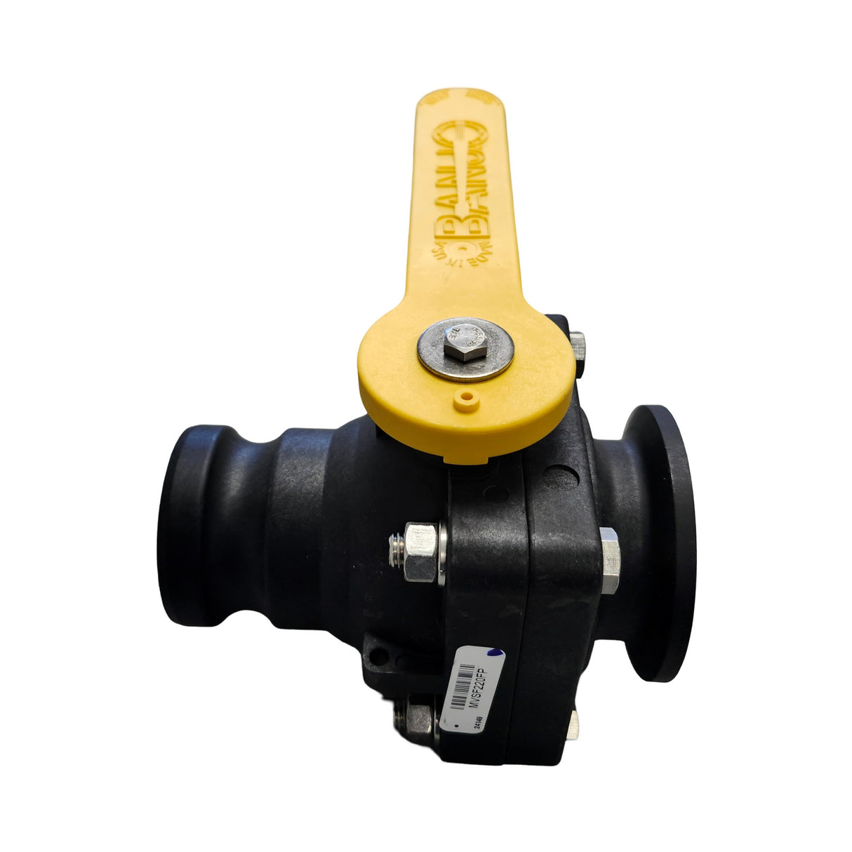 Banjo Manifold Flange Stubbly Ball Valve 2" FP Flange X 2" Male - MVSF220FP