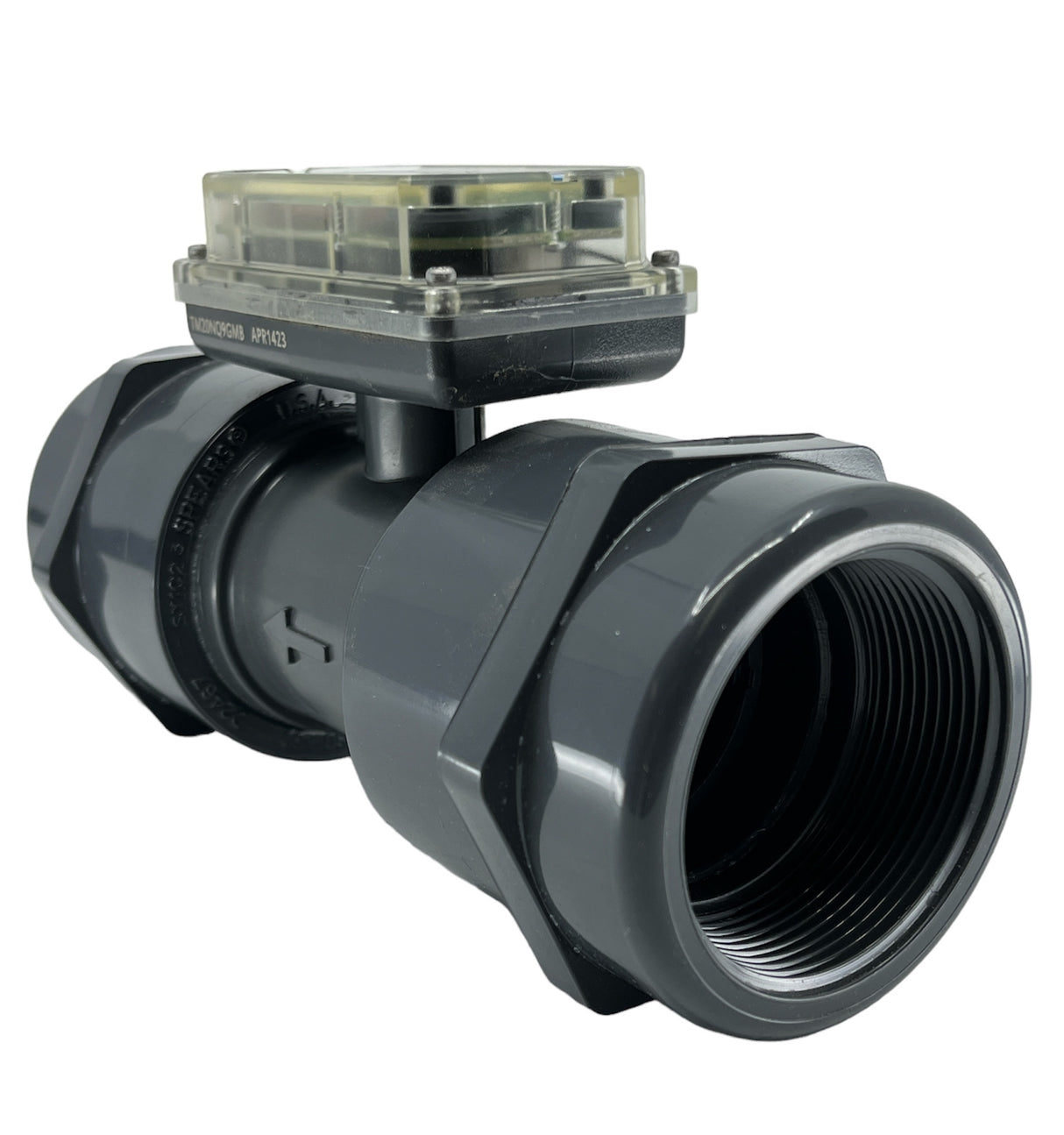 FLOMEC Turbine Flow Meter 2 Inch NPT PVC, 20-200 GPM (76-760 LPM) - TM20NQ9GMB