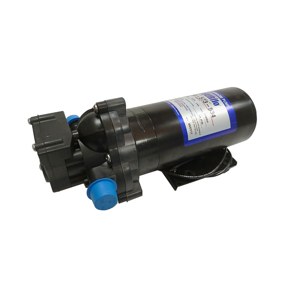 Shurflo Demand Diaphragm Pump 24V Max 3.6 GPM 45 PSI Coated Motor - 2088-573-534