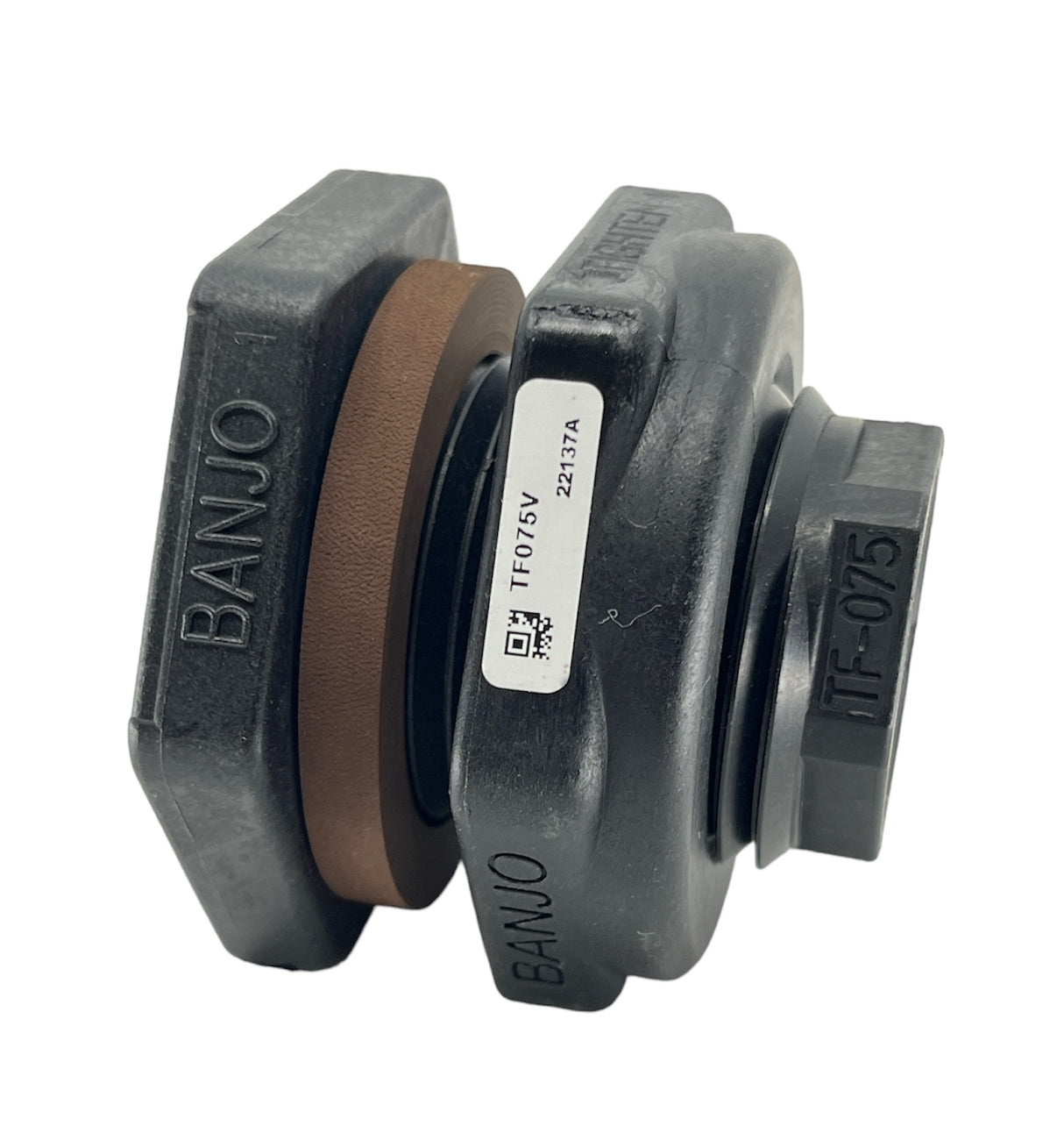 Banjo Poly Bulkhead Tank Fitting with FKM Gasket 3/4" - TF075V