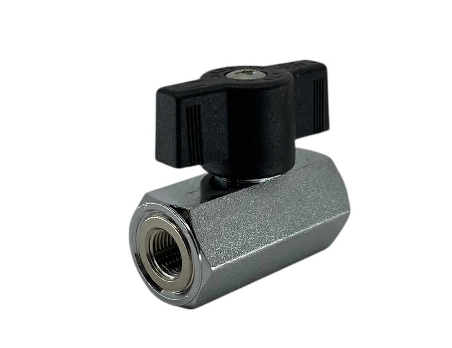 Hypro 90 Series Plated Brass Ball Valve 1/8" FNPT x 1/8" FNPT 200 PSI - 90FFB18