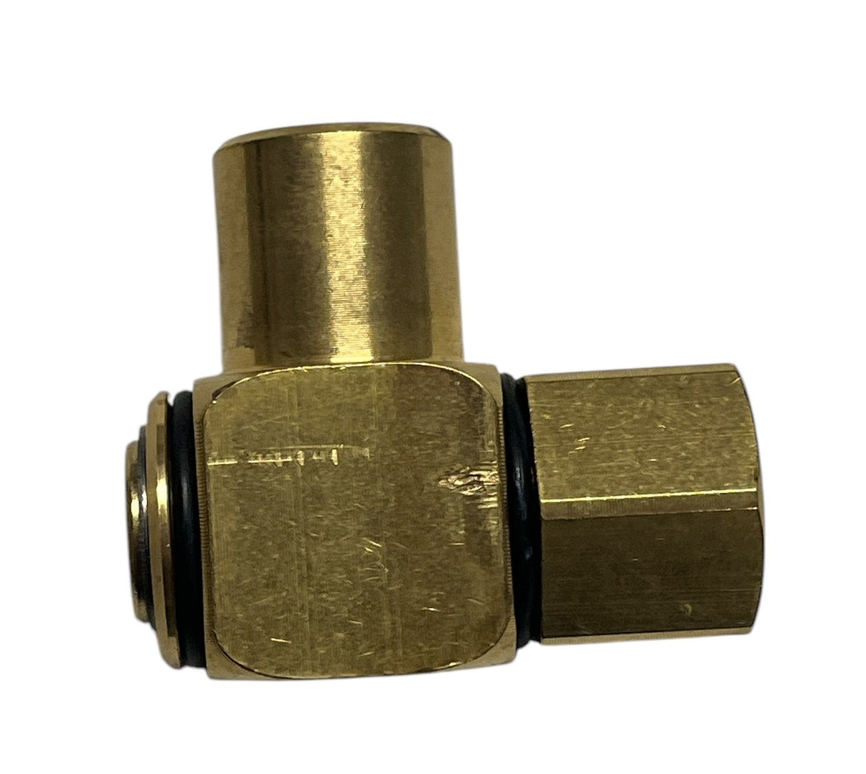 J.E. Adams High Pressure 90 Degree Brass Hose Reel Swivel 1/2 FPT x 1/2 FPT - 7475